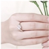 Fashion R062-B Antiallergic Jewelry Gold Plated Ring - Silver