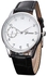 Geneva Mens Retro Design Leather Band Analog Alloy Quartz Wrist Watch BK-Black