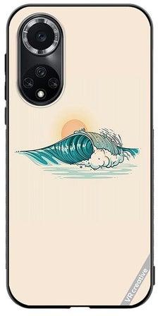 Protective Case Cover For Huawei Nova 9 Pro Waves Design Multicolour