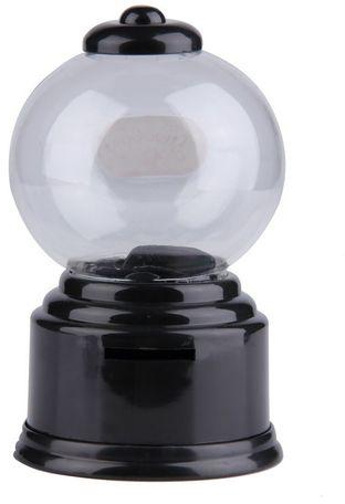 Allwin Mini Candy Machine Bubble Gumball Dispenser Coin Bank Kids Toy For Gumballs-Black