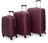 Senator Travel Bags Suitcase A207 3 Pcs Hard Casing Trolley Luggage Set Burgundy