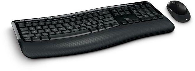 Microsoft Wireless Comfort Desktop 5050 Keyboard and Mouse - Black