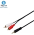 HP AUX 3.5mm to 2RcA cable 1.5m Black color