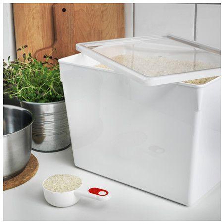 Dry Food Jar With Lid - White [FSO055]