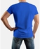Izo Tshirt Cotton Round Neck "Risk" T-shirt - Blue