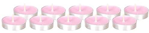 Cup Tealights Set with Rose Scent - 10 Pieces, One Size