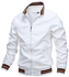Mens Trench Coats Windbreak Blazers Lightweight Trendy Jackets - White