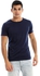 TOUT Basic Round Short Sleeves T-shirt - Navy Blue