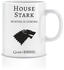 Game Of Thrones House Stark Ceramic Mug - Black/White .