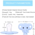 Baby pacifier elephant shape non-toxic silicone material