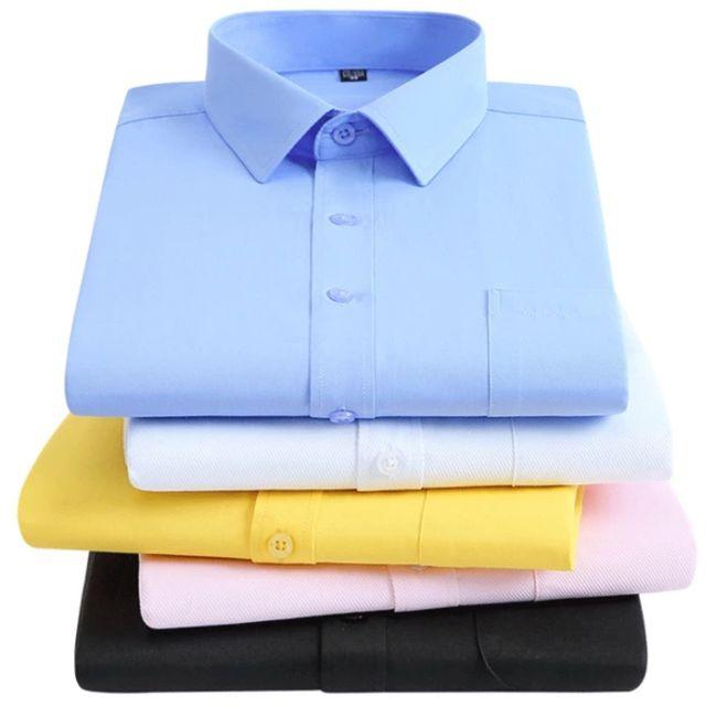 Fashion 5pack MEN Official Shirts Cotton Long Sleeve