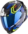 Scorpion EXO-491 Spin Full Face Helmet - Black/Blue/Neon Yellow