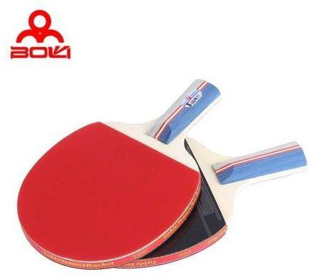 Universal BOLI Table Tennis Ping Pong Racket Set Two Pimples-in Rubber Bats Three Balls