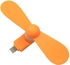 mini mobile fan mini USB fan for iphone ipad, orange