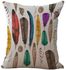 Modern Home Painted Polyester Pillow Case Combination 45x45centimeter