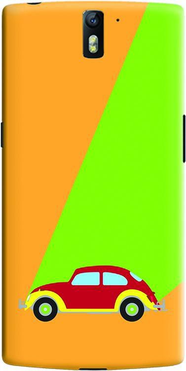 Stylizedd OnePlus One Slim Snap Case Cover Matte Finish - Retro Bug Orange