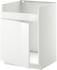 METOD Base cab f HAVSEN single bowl sink - white/Ringhult white 60x60 cm