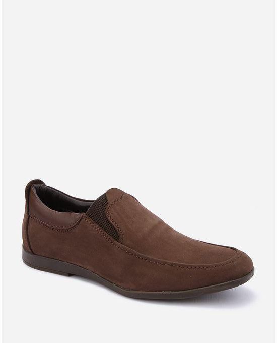 Italiano Suede Casual Shoes - Brown