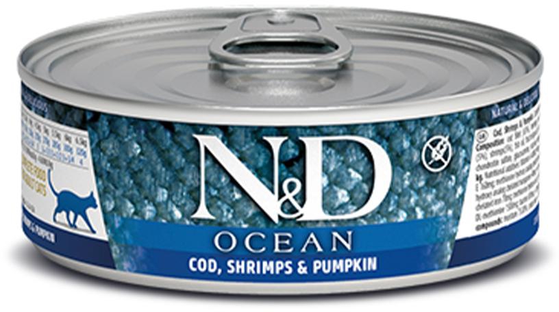 Farmina N&D Wet Ocean Cat Tuna Cod Shrimp & Pumpkin - 80g