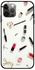 Make-Up Printed Skin Case Cover -for Apple iPhone 12 Pro Max White/Black/Red أبيض/أسود/أحمر
