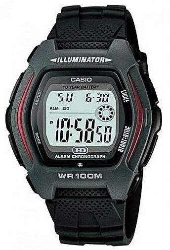 Casio Water Proof Resin Digital Watch With Stop Watch & Alarm