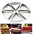 Set of 6 Cake Mold Triangle Stainless Steel Cake Mousse Rings Cheesecake Pan Baking Tools Mould