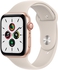 Apple Watch SE GPS + Cellular, 40MM Gold Aluminium Case with Pink Sand Sport Band