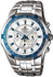 Casio Edifice Men's White Chronograph Dial Stainless Steel Band Watch [EF-540D-7A2V]