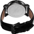 Akribos XXIV Ultimate Men's Black Dial Leather Band Watch - AK599BK