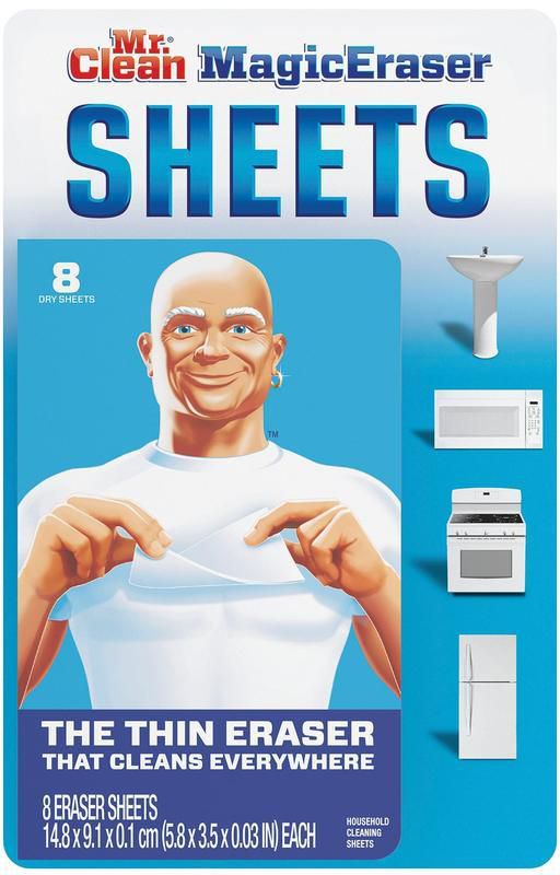 Mr. Clean Magic Eraser Sheet Pack (14.8 x 9.1 x 0.1 cm, 8 Pc.)