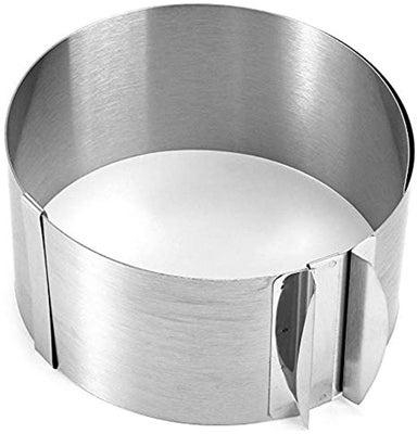 Retractable Stainless Steel Circle Mousse Ring Baking Tool Set Cake Mould Mold Size Adjustable Bakeware 16-30cm
