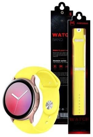 Silicone Replacement Band For Samsung Galaxy Active Watch Series 40/44mm Yellow