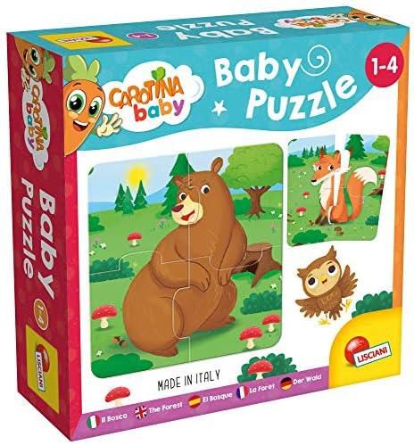 Lisciani Carotina Baby Forest Animals Shaped Baby Puzzle Toy for Kids