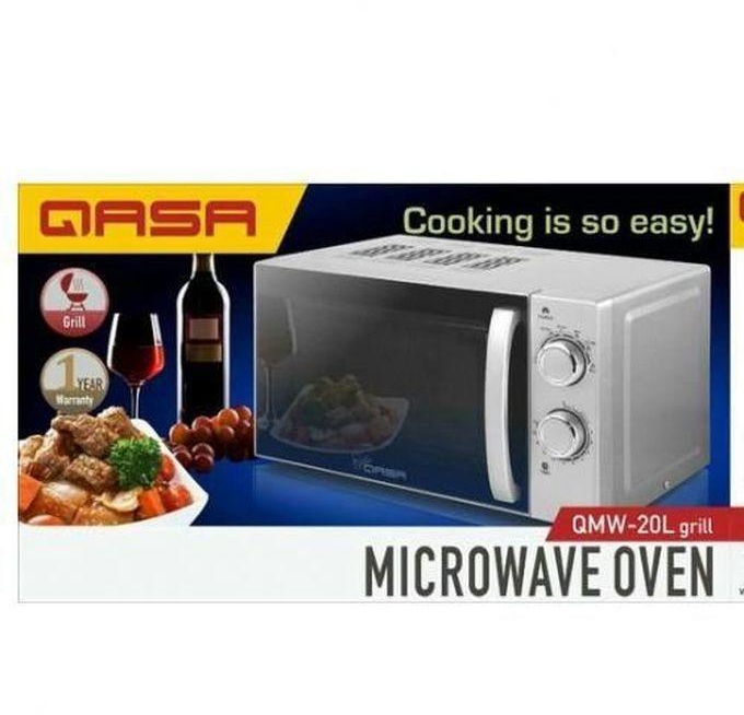 Qasa Quality 20L Microwave Oven Wit Defrost & Grill Function