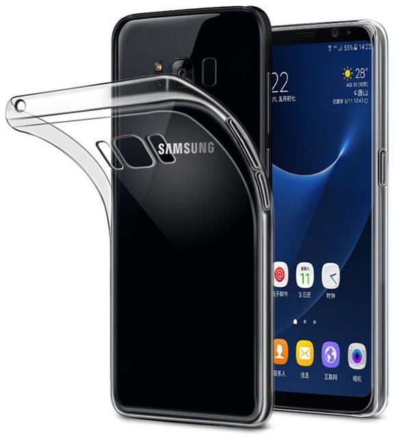 Ultra Silicone TPU Case Compatible with Samsung Galaxy J7 Plus (Clear)