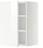 METOD Wall cabinet with shelves, white/Sinarp brown, 40x60 cm - IKEA