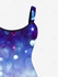 Plus Size Ombre Bubble Star Glitter Sparkling Sequin 3D Print Tank Party New Years Eve Dress - L
