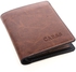 Carss Card and ID Cases for men, Leather, Brown
