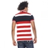 Santa Monica M707685C Lismore Polo Shirt for Men - M, Red Stripe