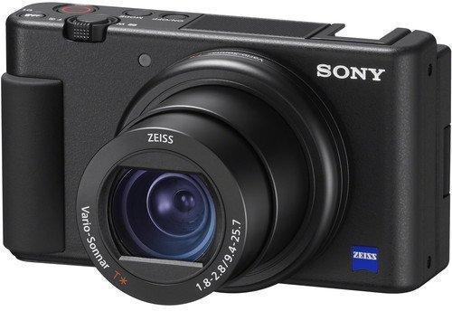SONY Vlog Camera, 20.1 Megapixel, Wi-Fi, Bluetooth, Black