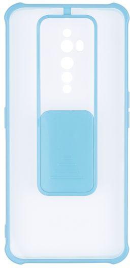 OPPO RENO 2F / 2Z - Anti Shock Clear Cover With Colored Frame And Camera Slider