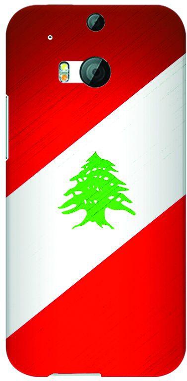 Stylizedd HTC One M8 Slim Snap Case Cover Matte Finish - Flag of Lebanon