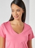 Basic V-Neck T-Shirt Pink