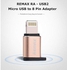 Remax RA-USB2 - Micro USB to Lightning Adapter - Gold