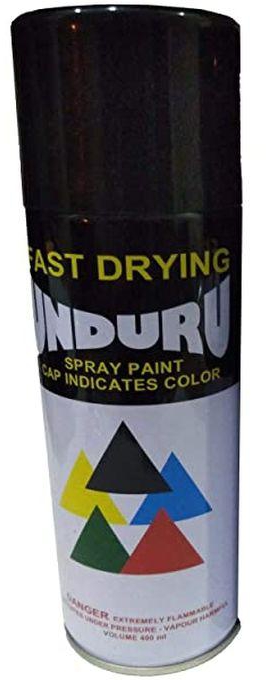 UNDURU Black Matt Spray Paint Box - 400 Ml - 12 Pack