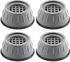 4pcs Washing Machine Pads Washer Anti Vibration Pads Anti-Walk Silent Feet Silicone Foot Pads for Washing Machine Dryer Grey (4PCS)