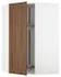METOD Corner wall cabinet with carousel, white Hasslarp/brown patterned, 68x100 cm - IKEA