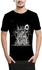 Ibrand H496 Unisex Printed T-Shirt - Black, Large