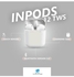 Pack of 2 InPods 12 Wireless Bluetooth In-Ear Earphones With Charging Case White