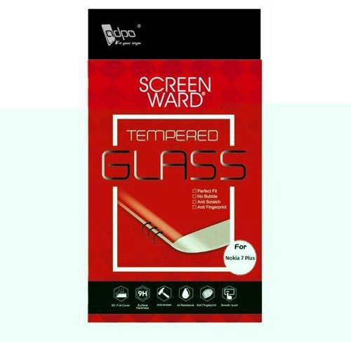 Adpo 2.5D Tempered Glass Screen Protector For Nokia 7 Plus, Clear